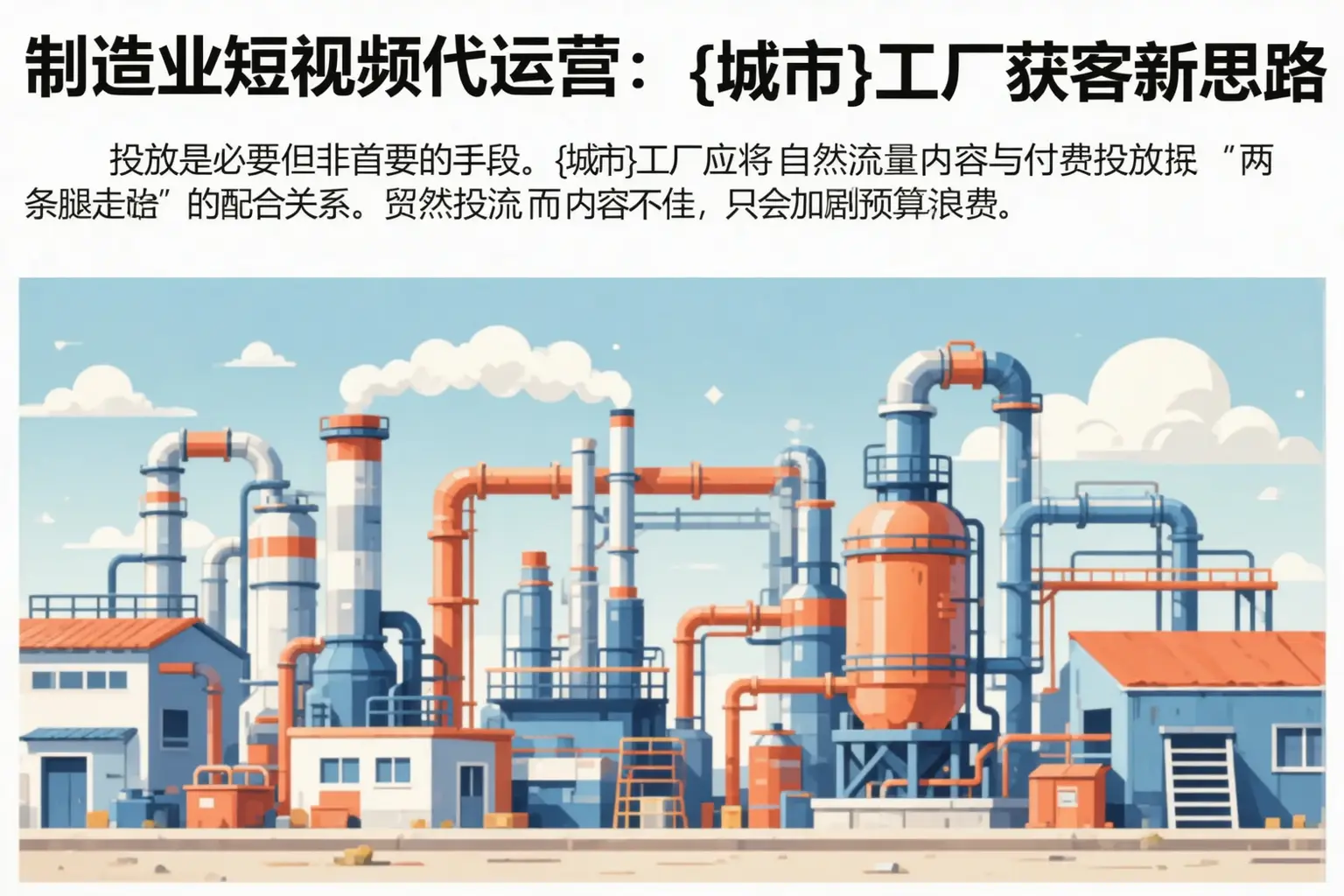 制造业短视频代运营：从江工厂获客新思路